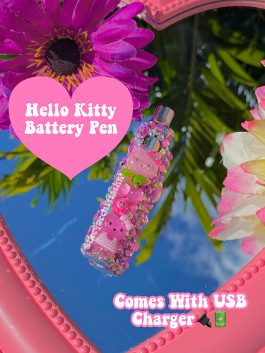 Pink Cherry Hello Kitty Rhinestone Pen