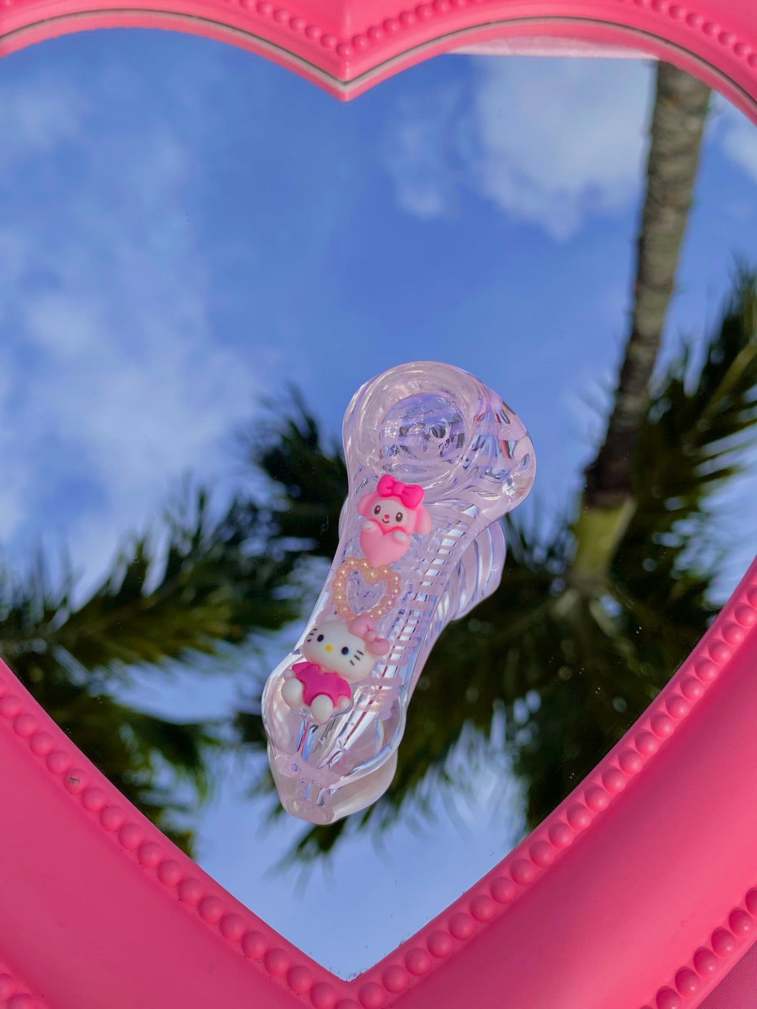 Pink Kawaii Hello Kitty & My Melody  Mini Pipe