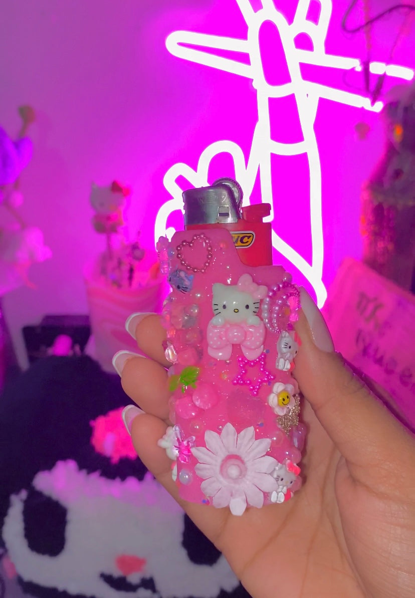 Pink HK Lighter Case Junked (STANDARD SIZE)