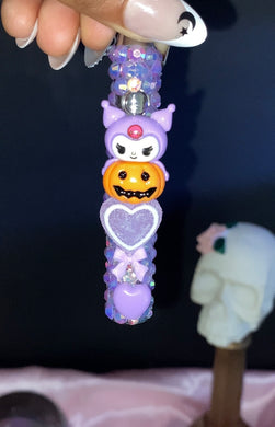 Spooky Purple Kuromi Rhinestone Pen