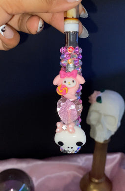 Halloween Pink My Melody Rhinestone Pen