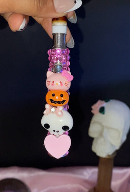 Halloween Hello Kitty pink Pumpkin Rhinestone Pen