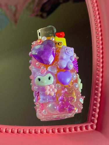 Purple  Kuromi Lighter Case Junked (MINI SIZE)